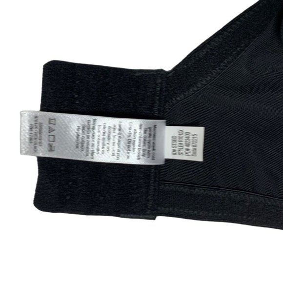 DREAMFIT Women Plus Size Full Coverage Bra Size 44DD Black Underwire Plunge - Picture 8 of 9